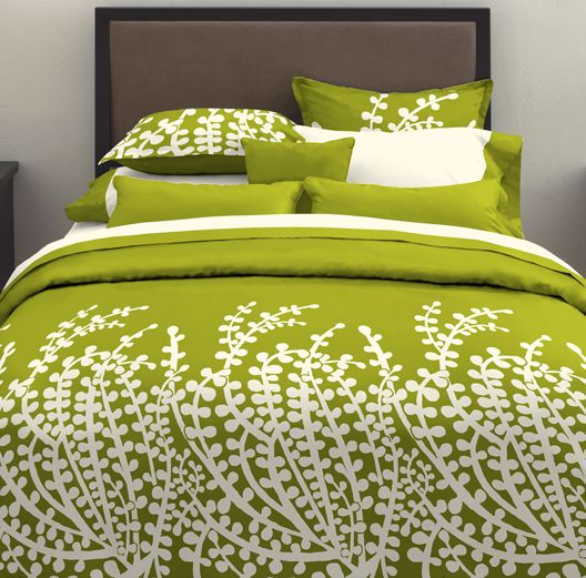Manor Hill Branches Green Twin Duvet Mini Set