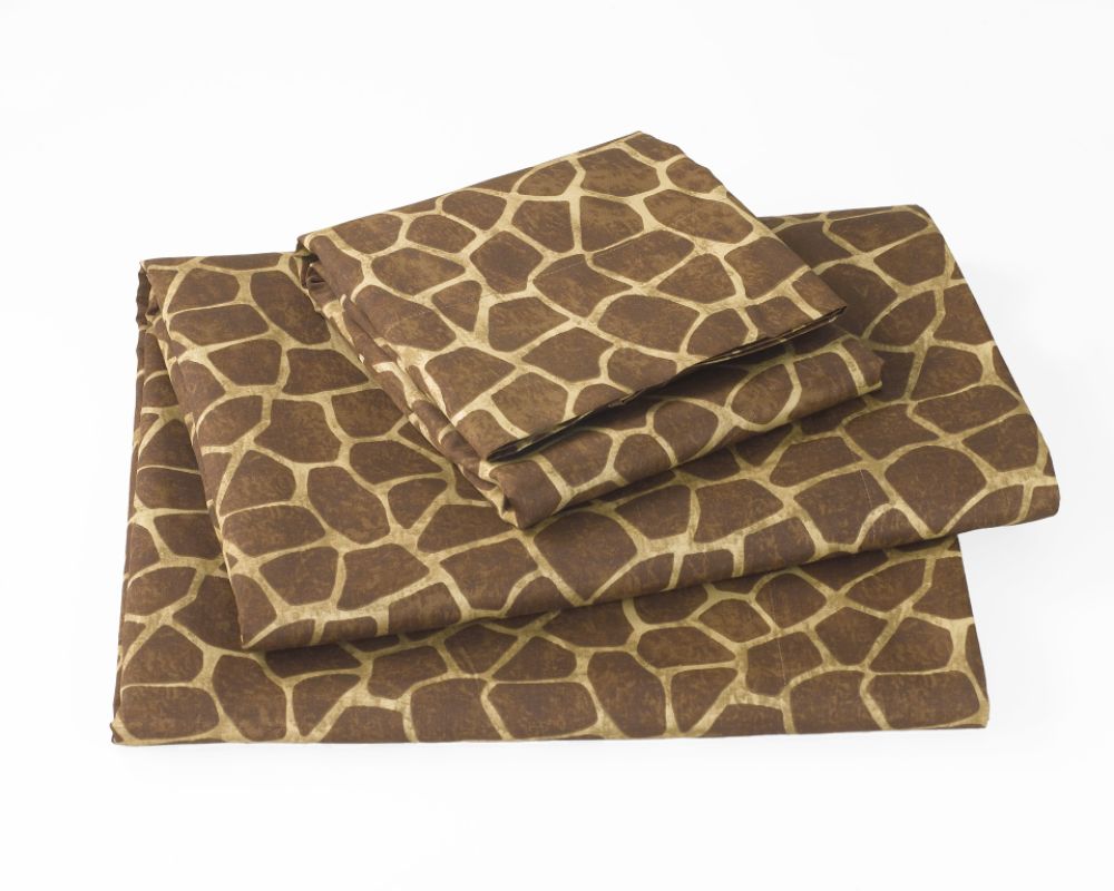 Ma Maison Giraffe Queen Sheet Set