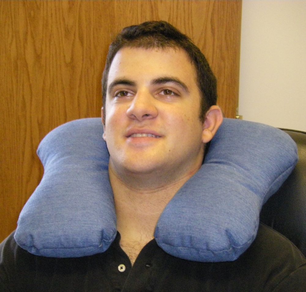 SigmaFill Comfort Neck Blue Denim Pillow