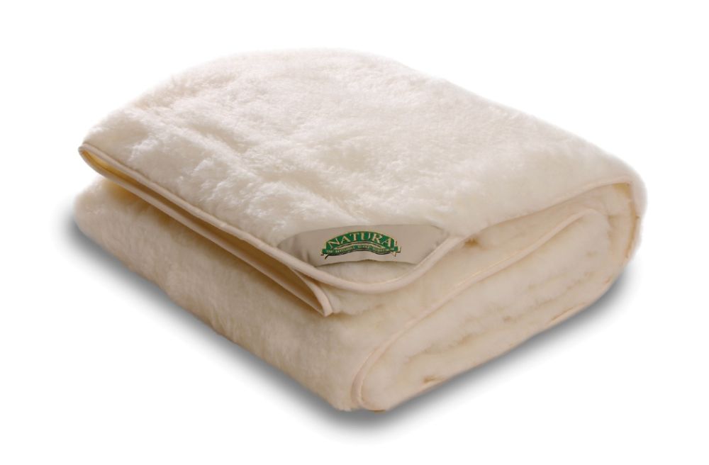Natura Cal King Wool on Top Mattress Pad