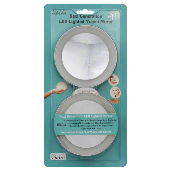 Zadro Products Zadro Next Generation Mirror, Travel, LED Lighted, 10X/1X Magnification, 1 mirror at Kmart.com