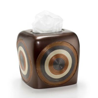 Popular Bath Products Circa Tissue Box - Available in chocolate and