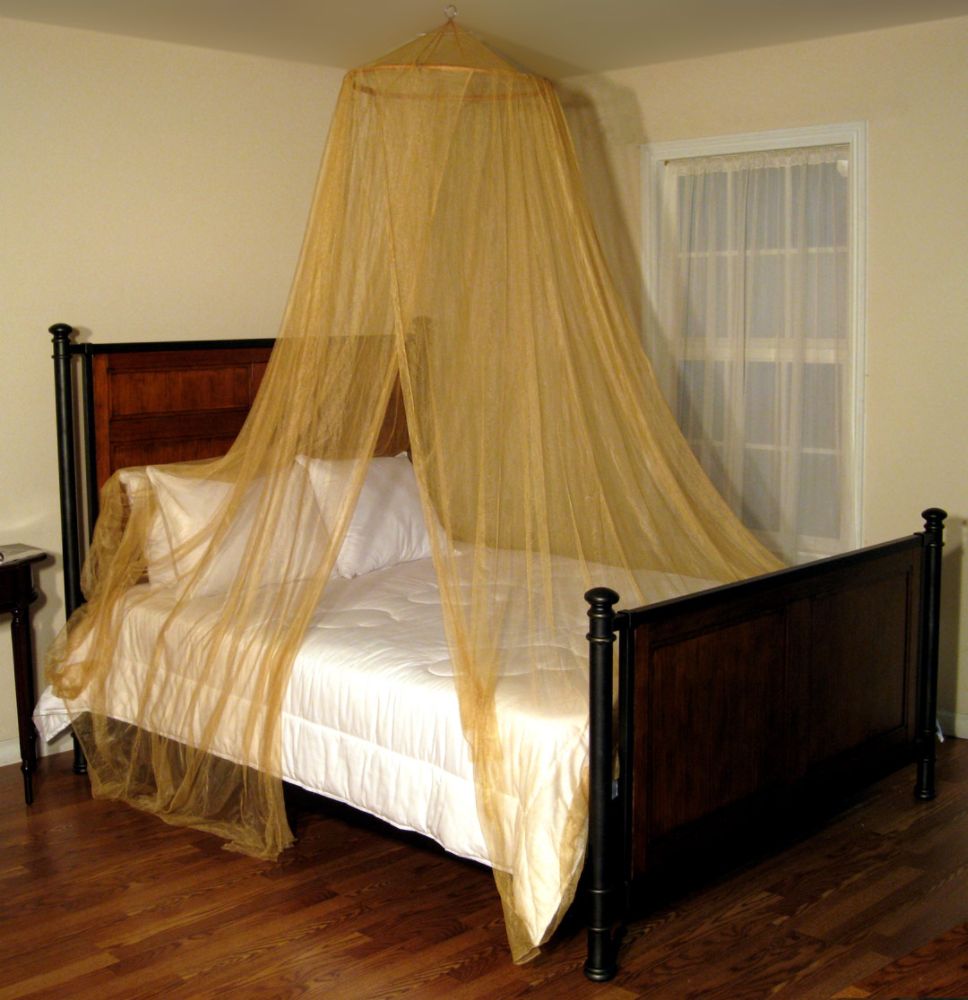 Casablanca&nbsp; Oasis Round Bed Canopy-Gold