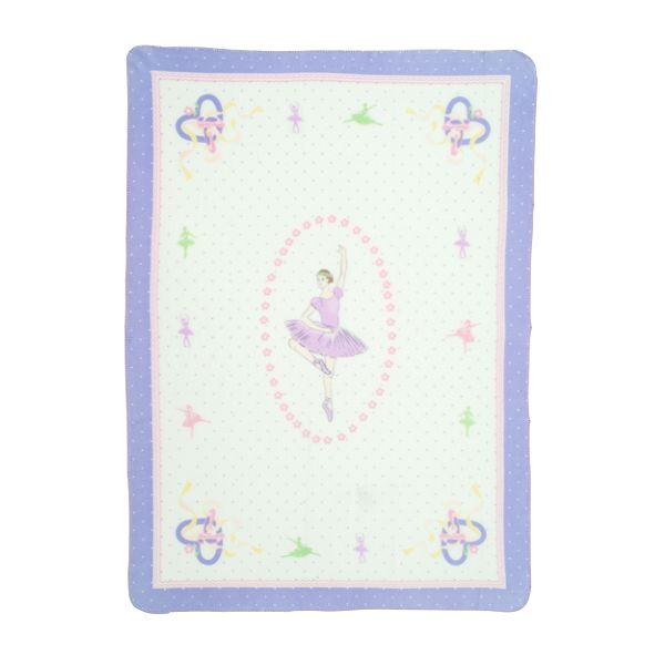 Colormate Kids Ballerina Fleece Throw 