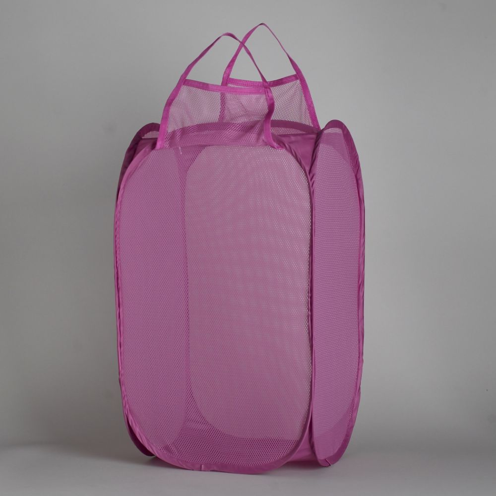 COEXIST by Cannon Pink Pop-Open Mesh Hamper