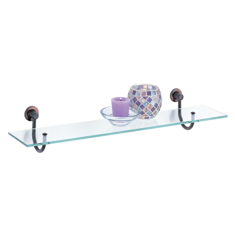 Organize It All Glass Bath Shelf