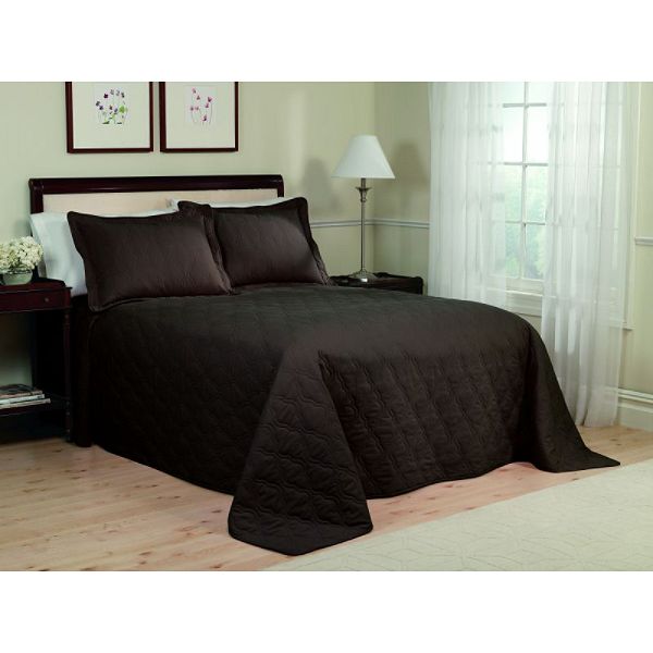 Cannon Chocolate Trellis Solid Bedspread Mini Sets 