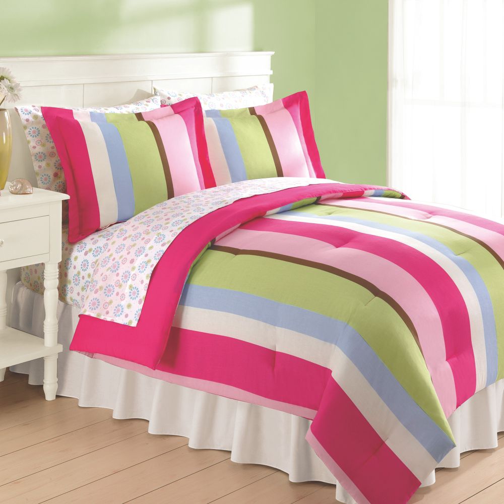 Colormate Kids Zoey Stripe Mini Comforter Set