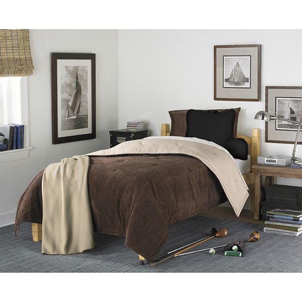 COEXIST by Cannon Brown Plush Comforter Set 