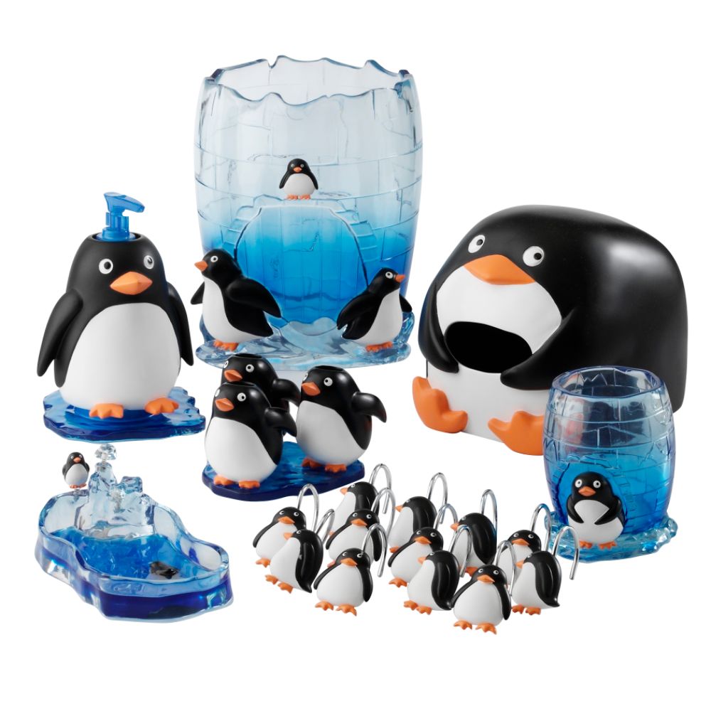 Colormate Penguins Bath Accessory Collection at Sears.com
