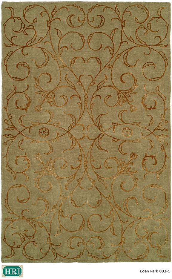 Harounian Rugs Eden Park Rug Collection - Green
