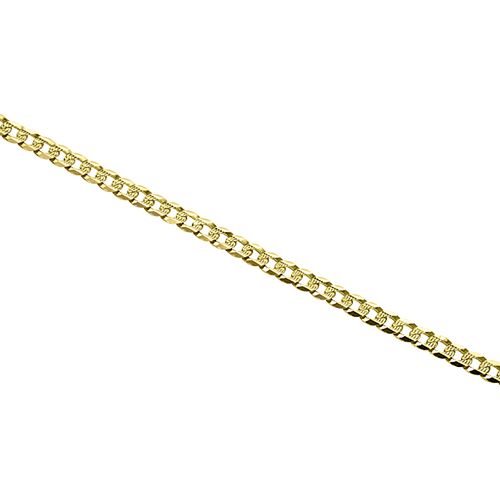 9in Flat Curb Bracelet 10K