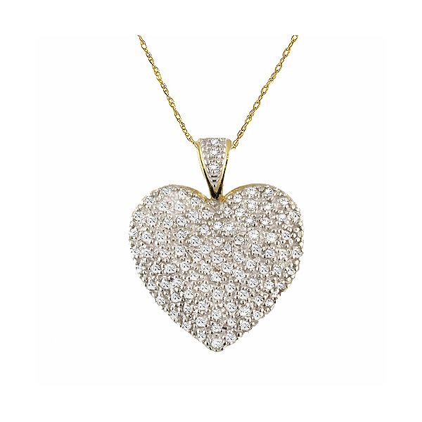 1 Cttw Pave Diamond Heart Pendant 104770