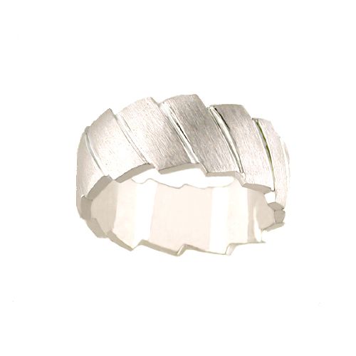 Accordion Band Ring, Sterling Silver