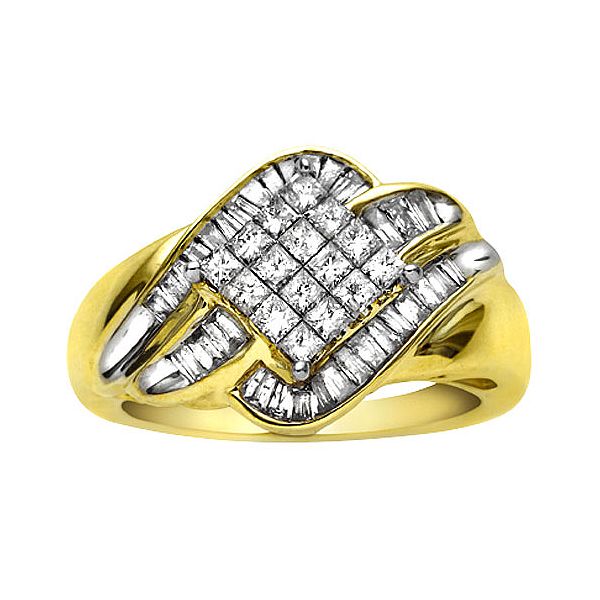 1 Cttw Princess And Baguette Diamond Ring