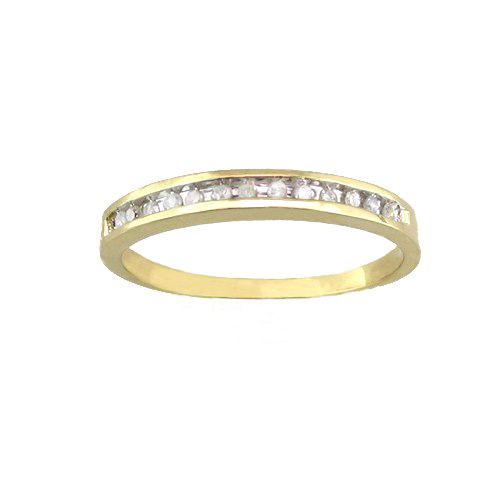 1/10 cttw Round Diamond Anniversary Band, 10K