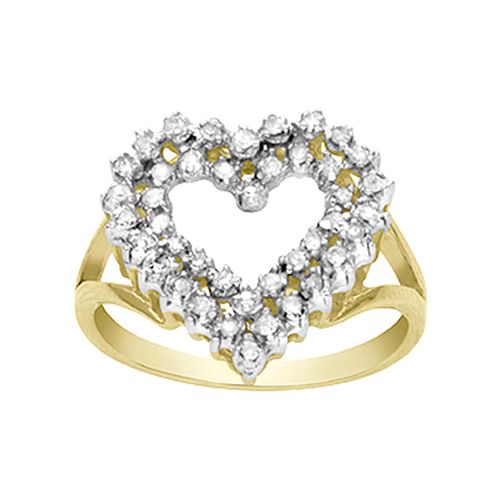1/4 cttw Diamond Heart Ring, 10K