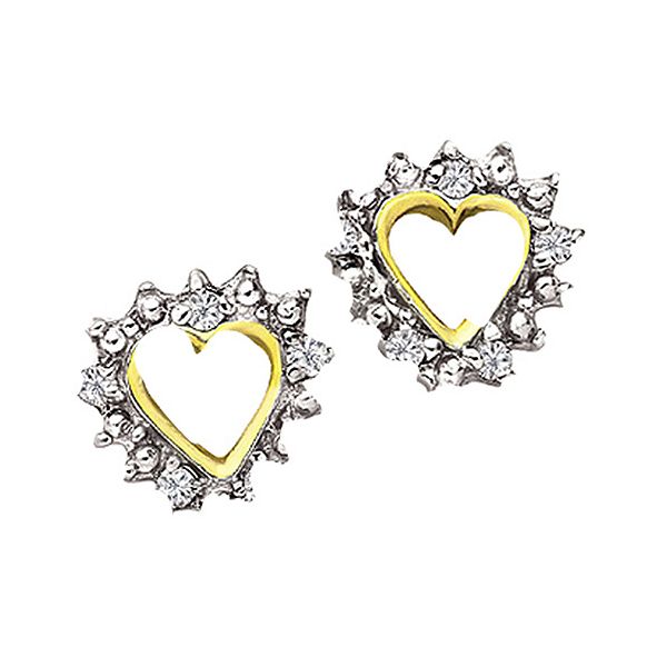 1/10ct. tw. Diamond Heart Earrings 10K