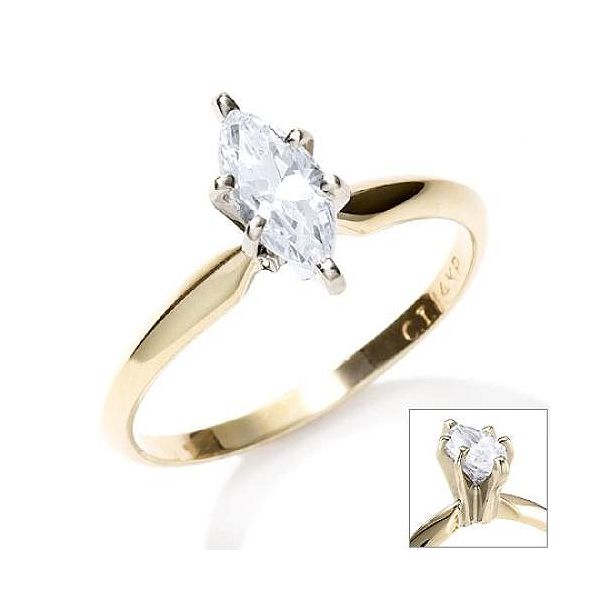 3/4 Cttw Marquise Diamond Solitaire Ring 14k 104264