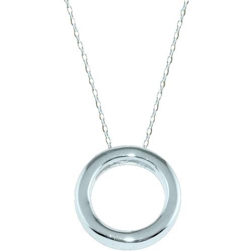 Circle Pendant in Sterling Silver