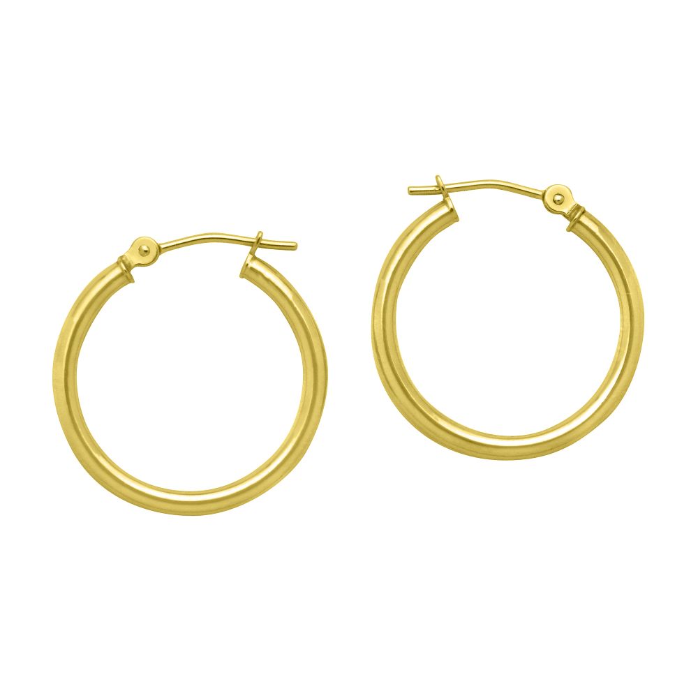 2x20MM Polished Round Earrings 10K Yellow Gold. at Kmart.com