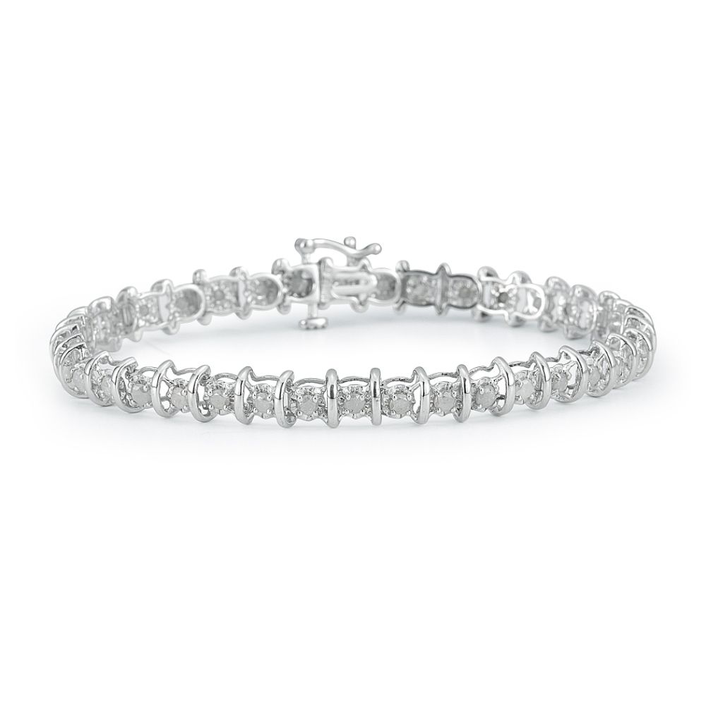 2.0 cttw Diamond Bracelet in 10K White Gold