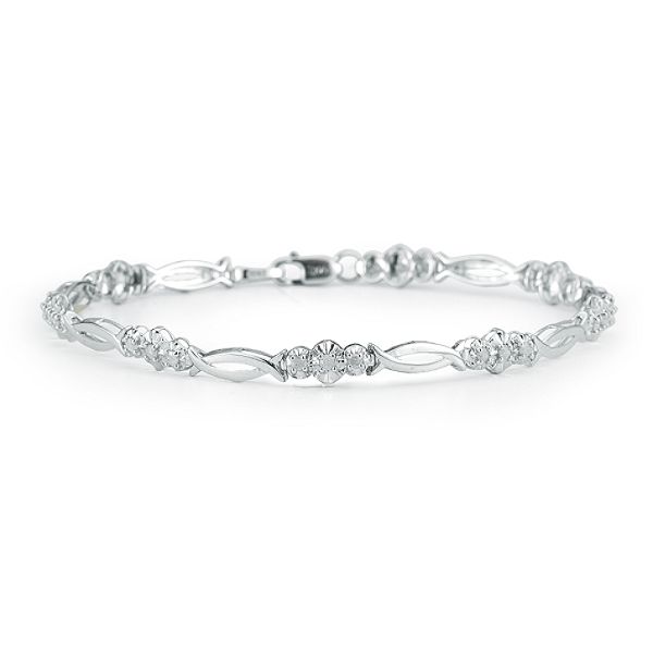 1/2 Cttw Diamond Bracelet In 10k White Gold