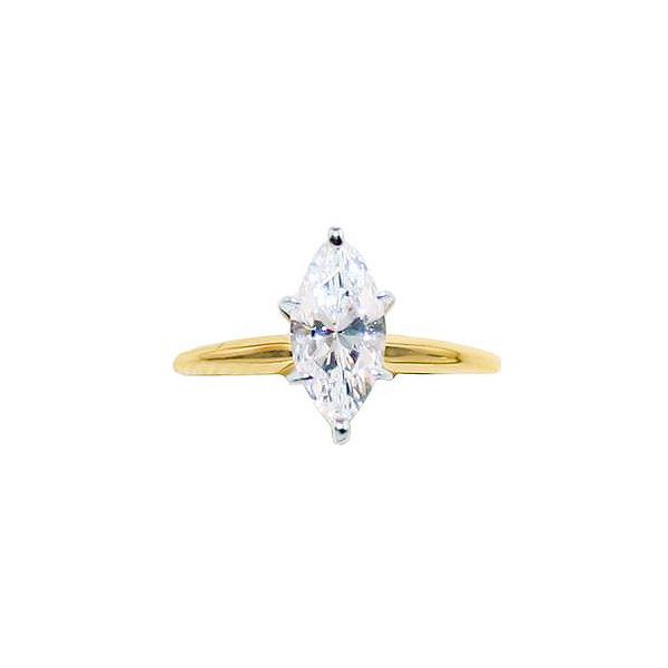 10x5mm Marquise Cubic Zirconia Solitaire Ring In 10k Yellow Gold 8447860600