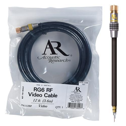 Acoustic Research 12-Ft. Pro Series Video Cable, Gold F to F at Kmart.com