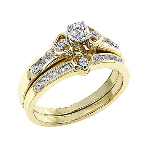 Orange Blossom 14K Glorious - 1/5 cttw Diamond Engagement Set
