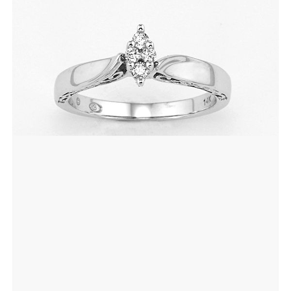 Orange Blossom 1/10 Cttw Miracle Marquise Diamond Ring