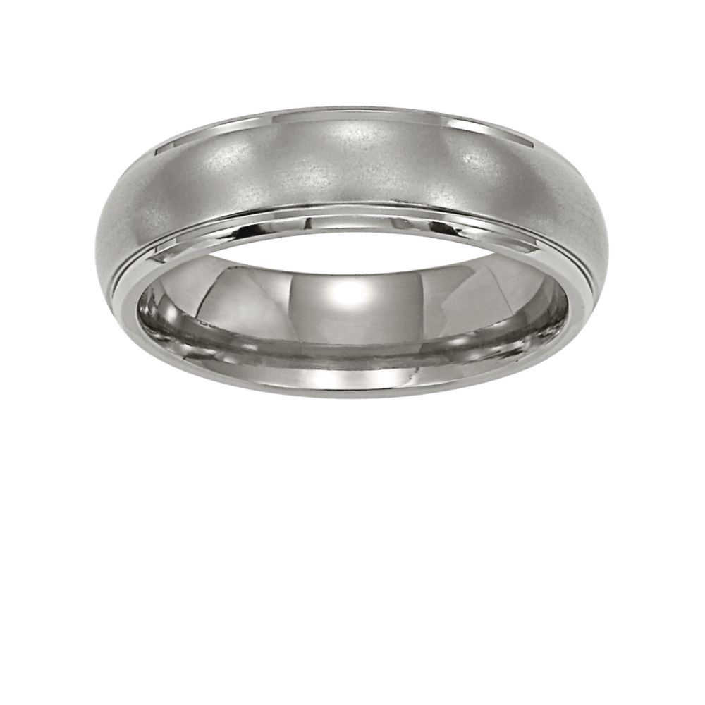 Orange Blossom Titanium Plain Band