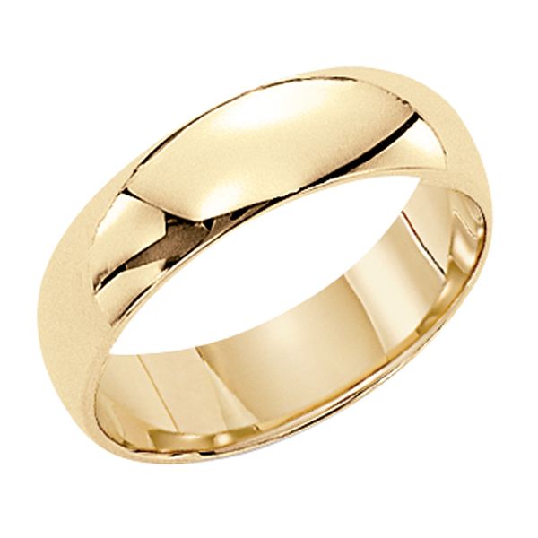 Mens 14Kt Gold 4mm Wedding Band