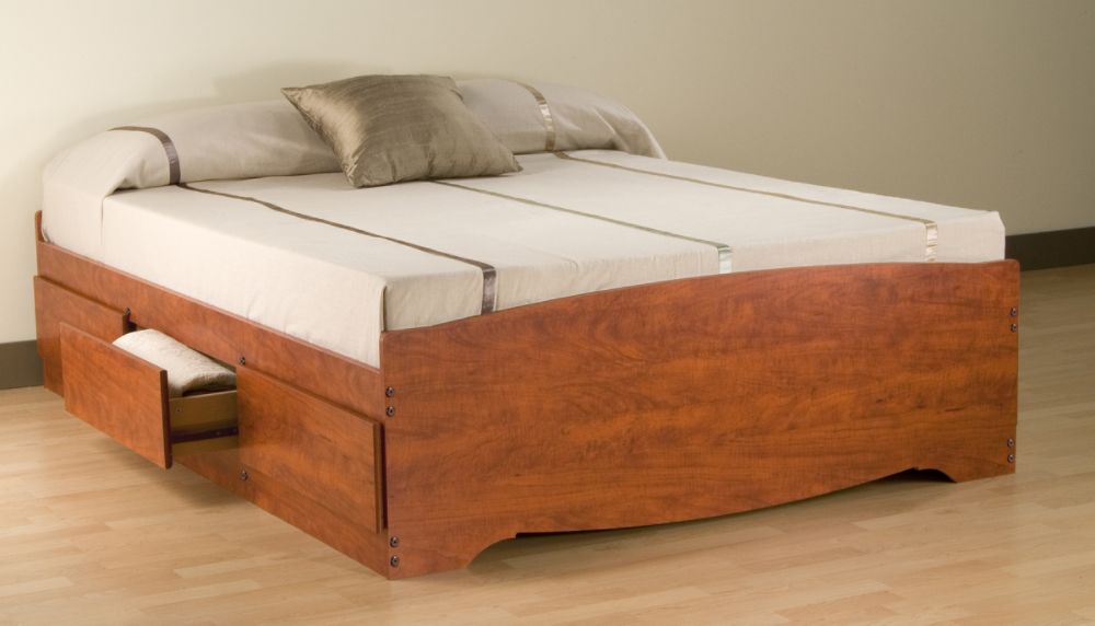 Prepac Monterey Cherry Double Platform