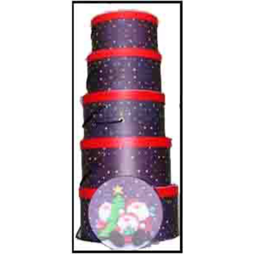 Drainage Industries SANTA TRO ROUND HAT BOXES-SET OF 6 at Kmart.com