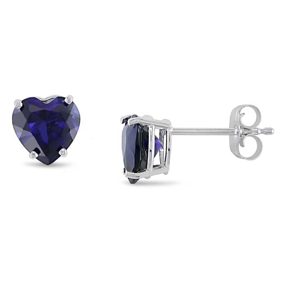 1-4/5 ct. Created Sapphire Earrings in Silver at Kmart.com