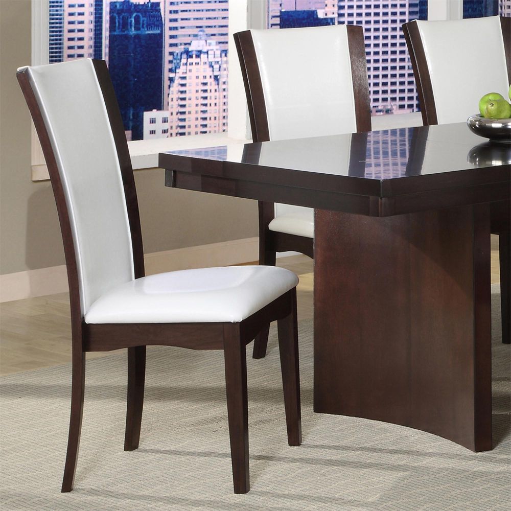 Oxford Creek Bi-cast Leather Chairs in White