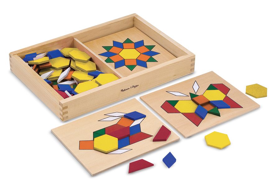 Melissa & Doug Pattern Blocks and Boards Children's Toys