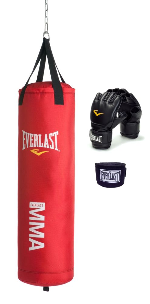 Everlast MMA 70 lb Heavy Bag Kit RED $19.88