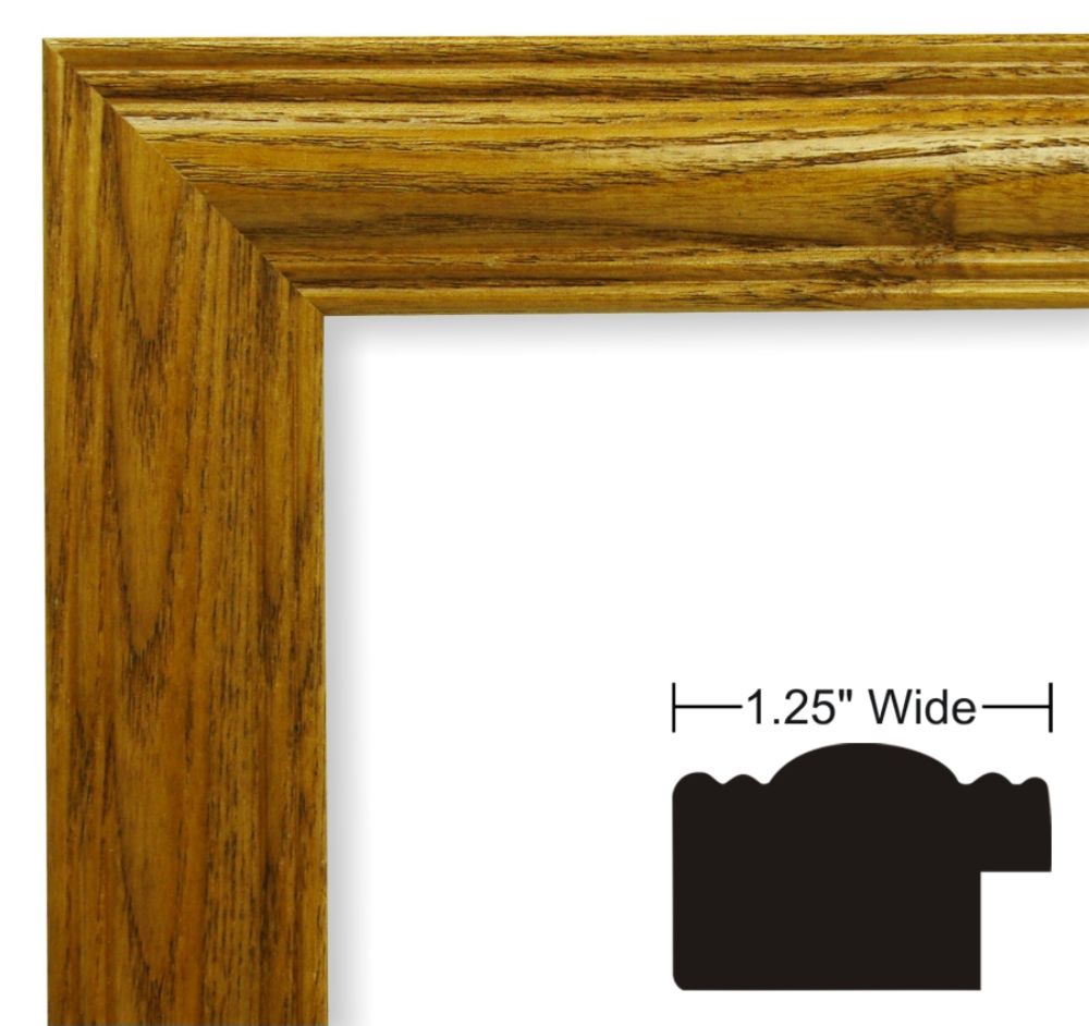 Craig Frames Inc. 11x17 Traditional Natural Solid Wood Picture Frame