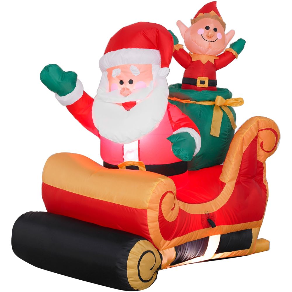 Gemmy Airblown Santa with Sleigh Scene-SM Scene at Kmart.com