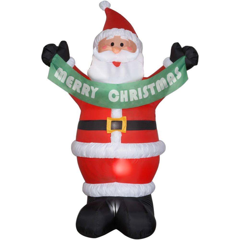 Airblown-Santa Holding Banner
