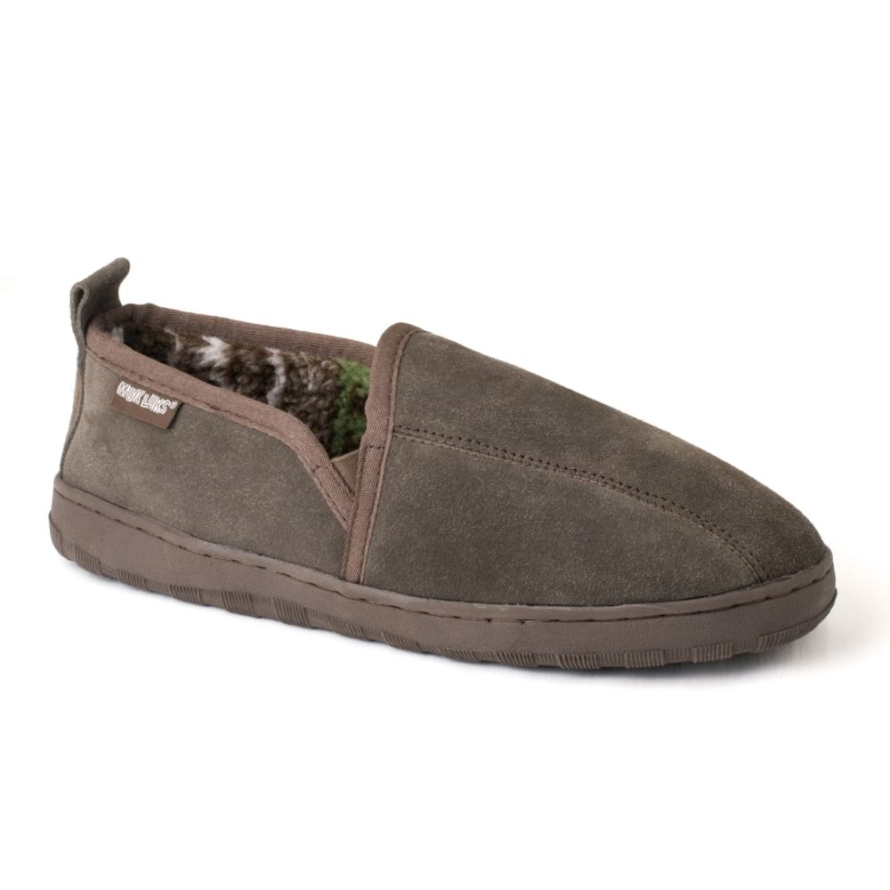 MUK LUKS® Men's Dbl Gore Printed Berber Suede Slip on at Kmart.com