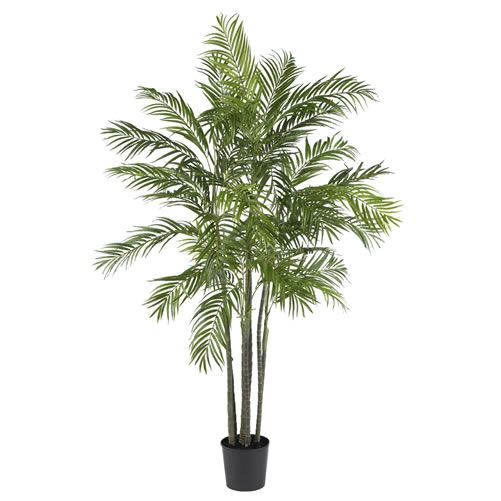 Nearly Natural 6 ft Areca Palm Silk Tree