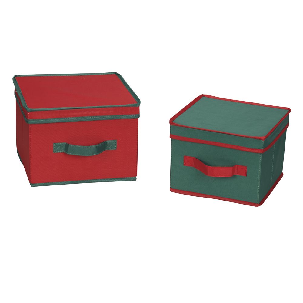 Household Essentials 2 Pack Holiday Boxes red