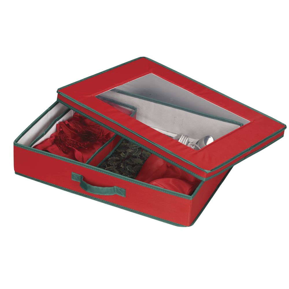 Household Essentials Holiday Tabletop Set Chest red with green trim/window on top at Kmart.com