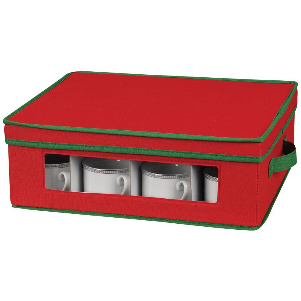 Household Essentials Holiday Cup Chest red poly with green trim at Kmart.com
