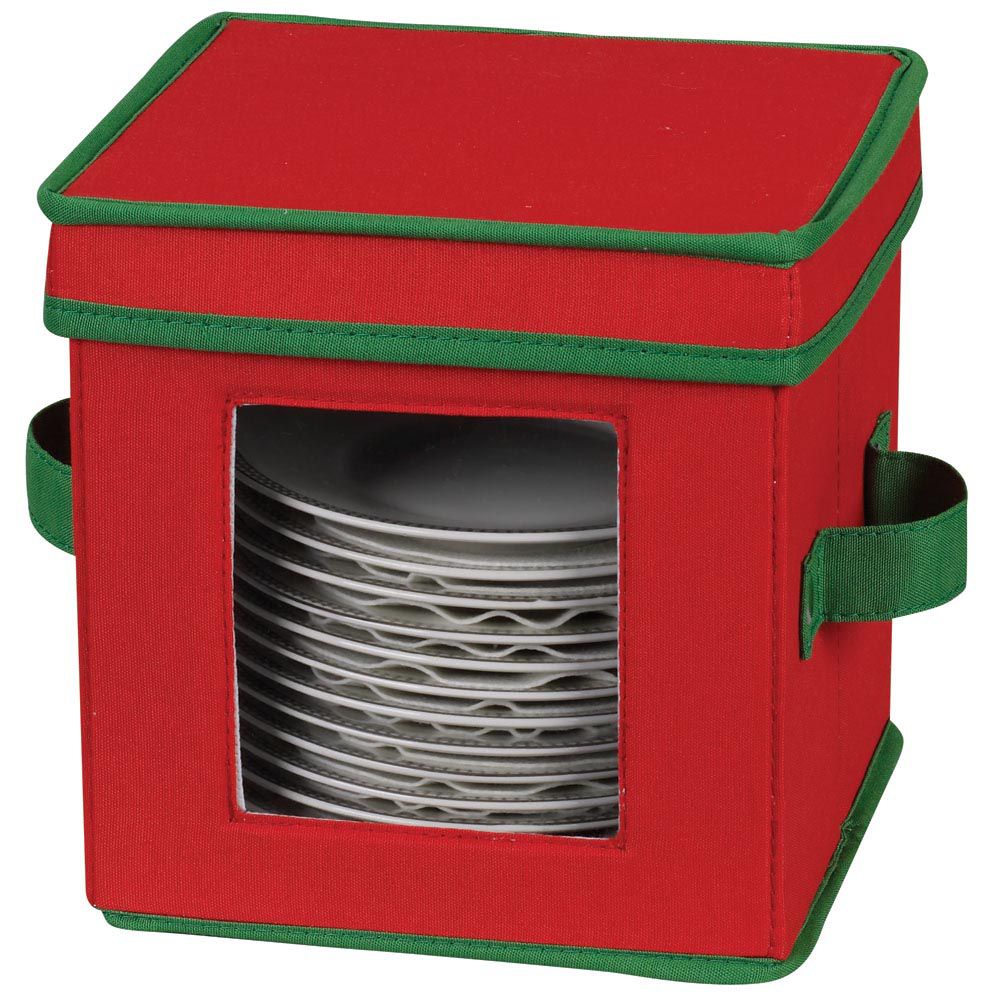 Household Essentials Holiday Saucer Chest red poly with green trim at Kmart.com