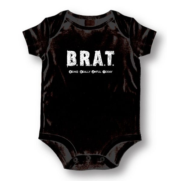 Attitude Rompers Unisex Brat Baby Romper