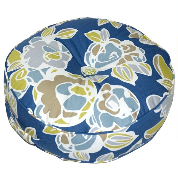 Greendale Home Fashions 20" Round Floor Pillow - Gardenia Fabric -